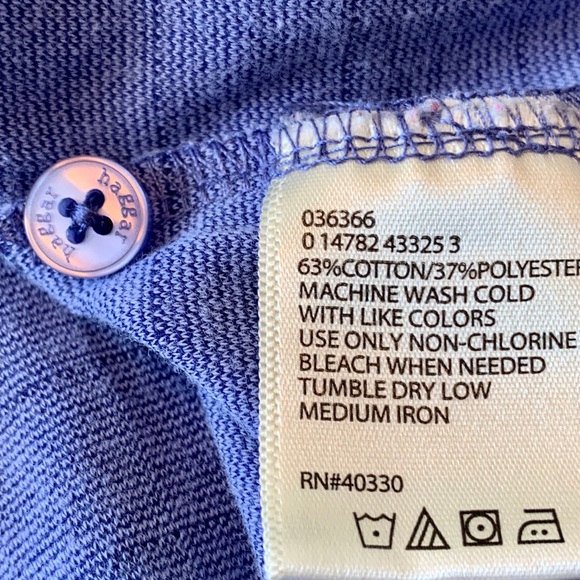 HAGGAR-2 Front Pocket Polos, Size Medium - Picture 12 of 14